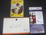 Bob Schmidt Signed Index Card JSA Coa
