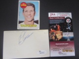 Joe Verbanic Signed Index Card JSA Coa
