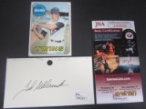 Ted Uhlaender Signed Index Card JSA Coa