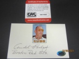 Arnold Earley Signed Index Card CAS Coa