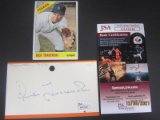 Dick Tracewski Signed Index Card JSA Coa