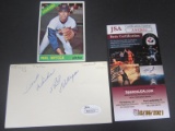 Phil Ortega Signed Index Card JSA Coa