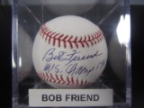 Bob Friend Signed Baseball Five Star COA