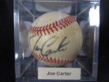 Joe Carter Signed Baseball CAS COA