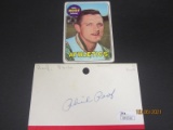 Phil Roof Signed Index Card JSA Coa