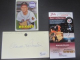 Claude Raymond Signed Index Card JSA Coa