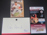 Ray Sadecki Signed Index Card JSA Coa