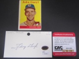 John Goryl Signed Index Card CAS Coa