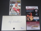Ray Washburn Signed Index Card JSA Coa