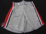 Kelly Pavlik Signed Boxing Shorts Five Star COA