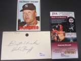 Hal Reniff Signed Index Card JSA Coa