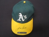 Jose Canseco A's game worn signed hat FSG COA