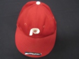 Larry Bowa Phillies official game worn hat FSG COA
