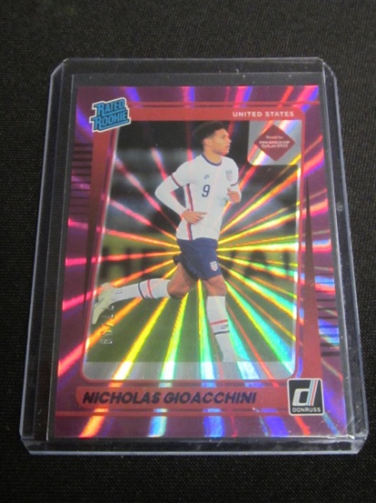 20-21 DONRUSS NICHOLAS GIOACCHINI RATED RC HOLO