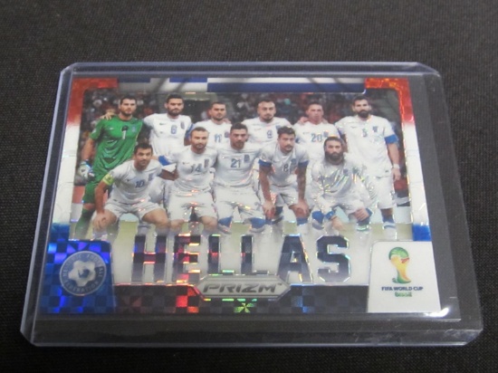 2014 PANINI PRIZM HELLAS RWB PLAID PRIZM TC