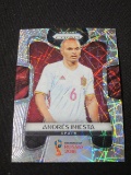 2018 PANINI ANDRES INIESTA LAZER PRIZM