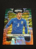 2018 PANINI THIAGO SILVA ORANGE GREEN PRIZM