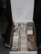 LARGE 3 ROW CARD BOX FILLED WITH SPORTS CARDS VARIOUS YEARS BRANDS