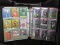 BINDER FILLED WITH FOOTBALL CARDS VARIOUS YEARS PLAYERS BRANDS