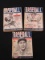 RARE VINTAGE THE SPORTING NEWS SPINKS OFFICIAL BASEBALL GUIDE 1947 1948 1949