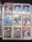 BINDER OF BASEBALL CARDS VARIOUS YEARS BRANDS
