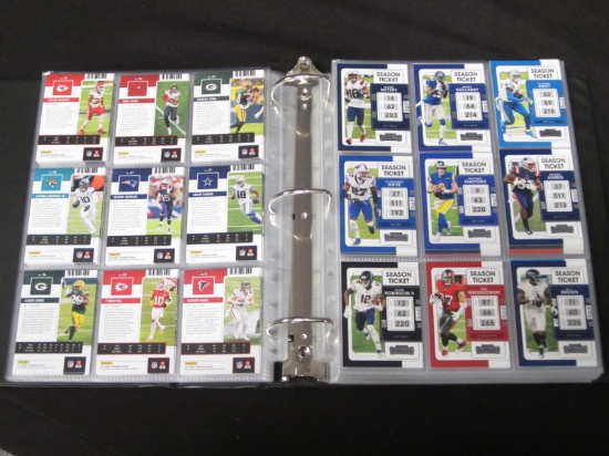BINDER OF PANINI FOOTBALL CARDS