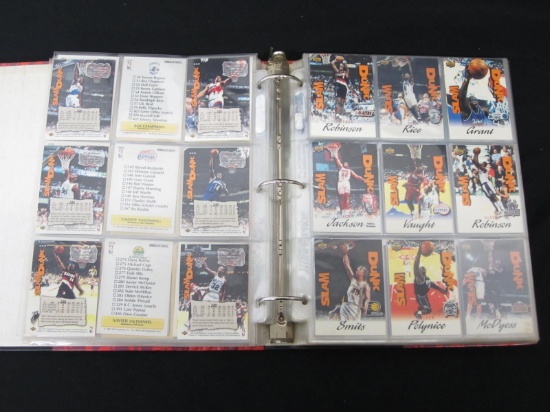 BINDER OF BASKETBALL CARDS VARIOUS YEARS