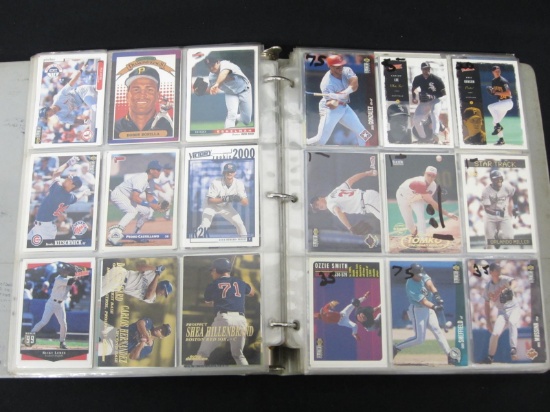 BINDER OF BASEBALL CARDS VARIOUS YEARS