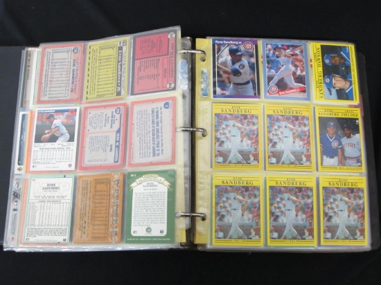 BINDER OF BASEBALL CARDS VARIOUS YEARS