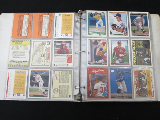 BINDER OF BASEBALL CARDS VARIOUS YEARS
