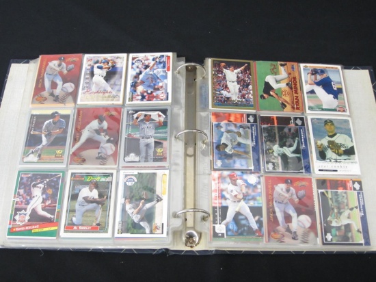 BINDER OF BASEBALL CARDS VARIOUS YEARS