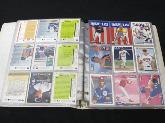 BINDER OF BASEBALL CARDS VARIOUS YEARS