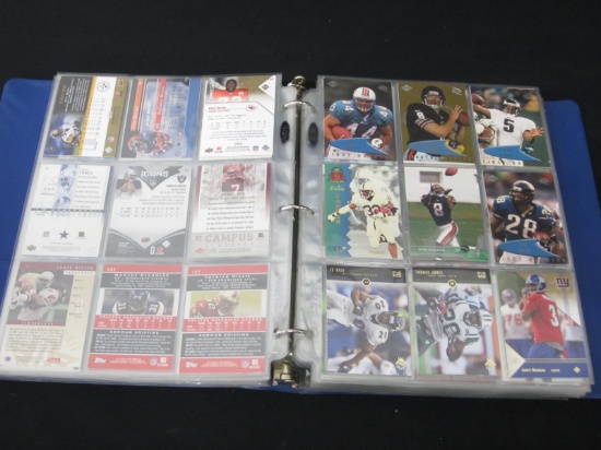 BINDER OF FOOTBALL CARDS VARIOUS YEARS