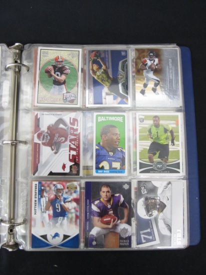 BINDER OF FOOTBALL CARDS VARIOUS YEARS