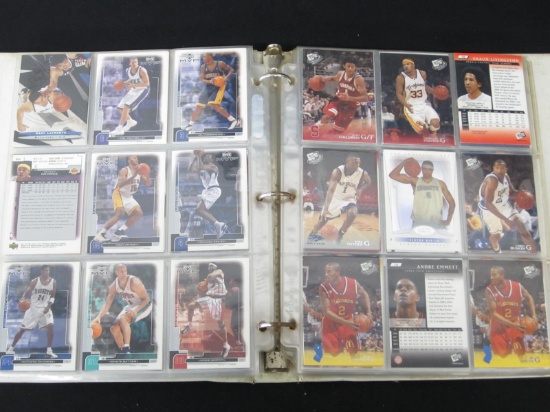 BINDER OF BASKETBALL CARDS VARIOUS YEARS
