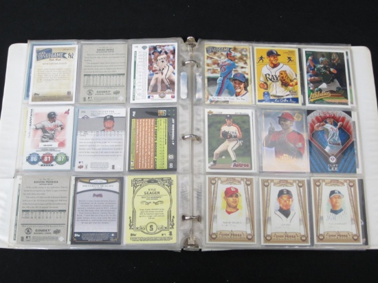 BINDER OF BASEBALL CARDS VARIOUS YEARS
