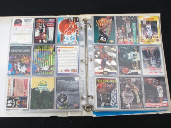 BINDER OF BASKETBALL AND BASEBALL CARDS VARIOUS YEARS