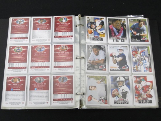 BINDER OF FOOTBALL CARDS VARIOUS BRANDS