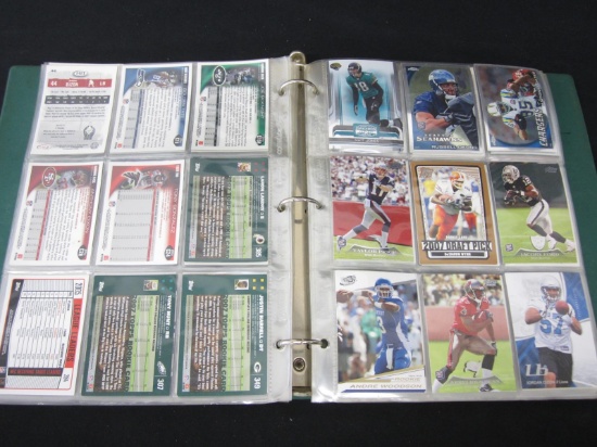 BINDER OF FOOTBALL CARDS VARIOUS YEARS