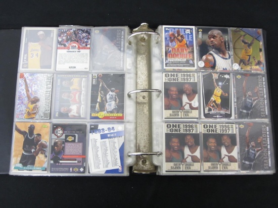 BINDER OF BASKETBALL CARDS VARIOUS YEARS BRANDS