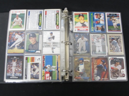 BINDER OF BASEBALL CARDS VARIOUS YEARS BRANDS