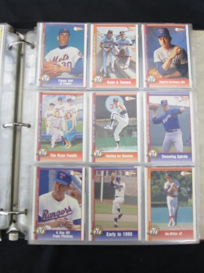 BINDER OF BASEBALL CARDS VARIOUS YEARS BRANDS