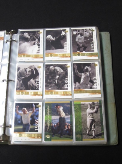 BINDER OF PGA GOLF CARDS UPPER DECK