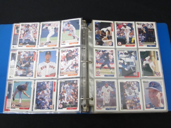 BINDER OF UPPER DECK COLLECTORS CHOICE BASEBALL CARDS