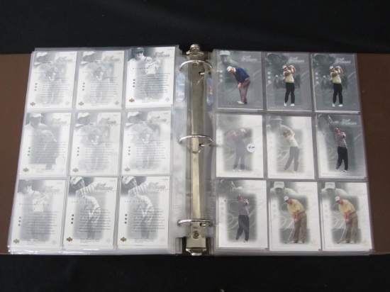 BINDER OF BASEBALL AND GOLF CARDS