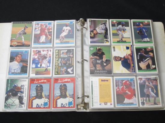 BINDER OF BASEBALL CARDS VARIOUS YEARS BRANDS COLLECTION