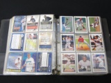 LARGE BINDER OF BASEBALL CARDS VARIOUS YEARS BRANDS