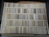 LARGE SPORTS CARD COLLECTION LOT 4 ROWS VARIOUS YEARS BRANDS PLAYERS
