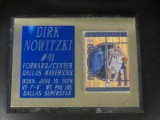 DALLAS MAVERICKS DIRK NOWITZKI MINI BIOGRAPHICAL PLAQUE