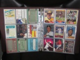 BASEBALL CARDS IN BINDER